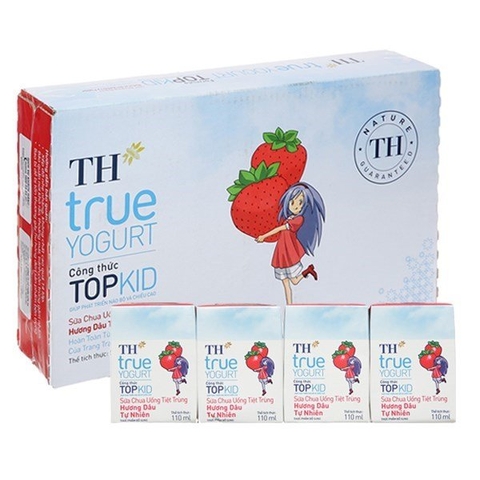 TH chua uống Topkid hương dâu 110ml/48