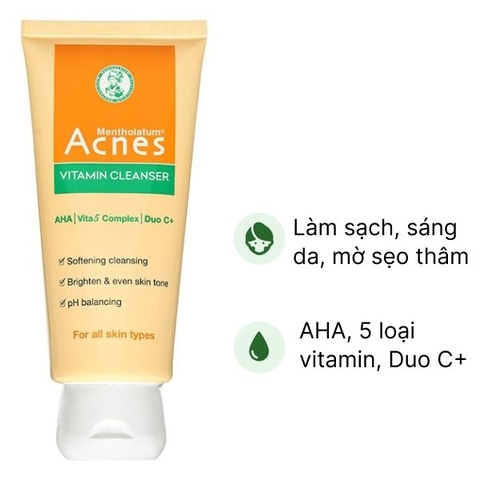 Sữa rửa mặt Acnes màu vàng