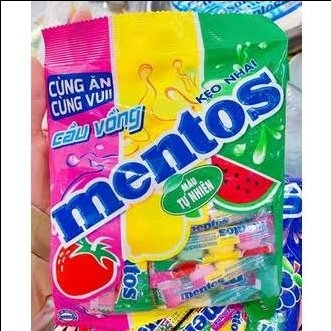 Kẹo Mentos sắc màu gói 129g/45