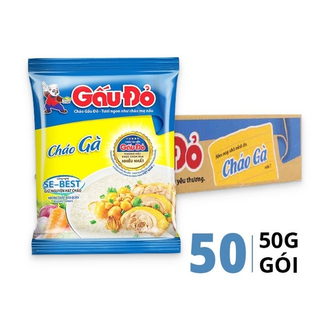 Cháo gà gấu đỏ 50gram/50