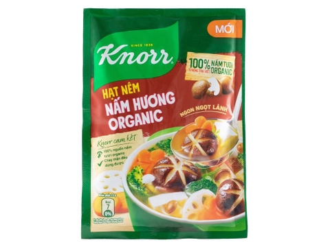 Hạt nêm Knorr Nấm Oganic 170g/38