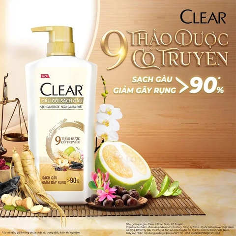 DG Clear Thảo dược cổ truyền 630ml/8