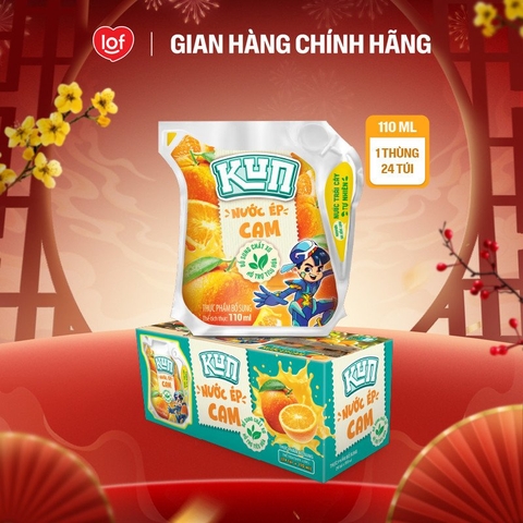 Kun nước ép hương cam túi 110ml/24