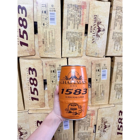 Bia Chaliman màu đỏ/đen 1583 Lon 1L/6