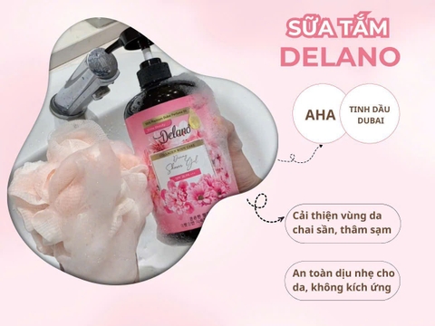 Sữa tắm Delano hồng