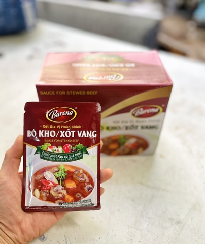 Sốt bò kho Barona 80g/4hộp*20