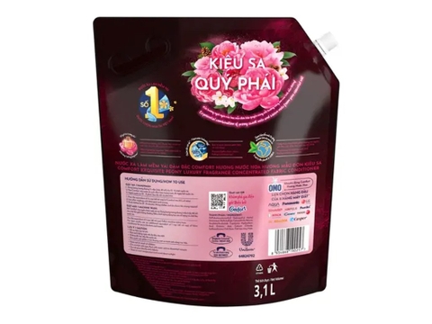 NXV Comfor hương nước hoa Kiêu sa 3,1L/4