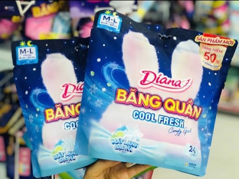 Diana băng quần M-L Cool fresh Girl 2 miếng/16