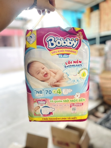Tã dán sơ sinh Bobby XS/8b*(70+4)