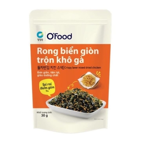 Rong biển trộn ăn liền O'food khô gà/30