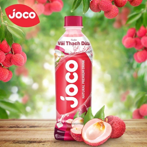 Nước Joco Vải thạch chai 450ml/24