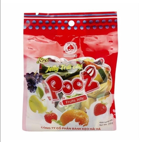 Kẹo jelly Pooz Hải Hà 350g/12 gói