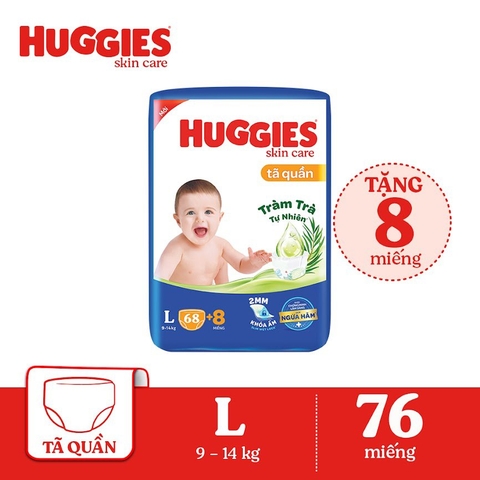 Bỉm - tã quần Huggies đại size L/3b*(68m)