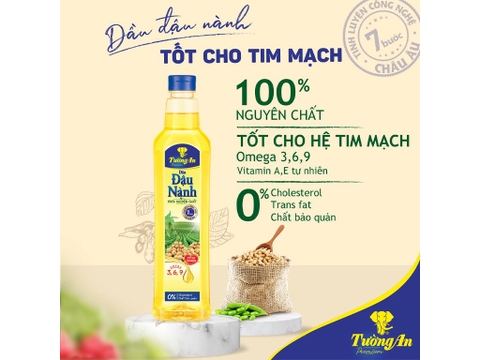 Dầu đậu nành Tường An 1L/12