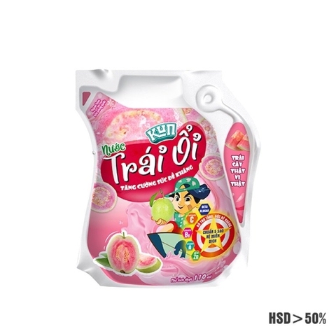 Sữa Kun TC hương Ổi túi 110ml/24 túi
