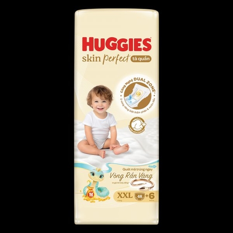 Bỉm - tã quần Huggies đại size XXL vàng tặng/3b*48m