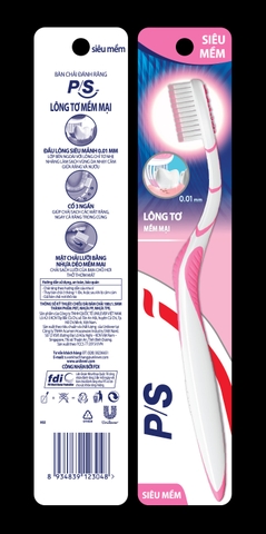 Bàn chải PS lông tơ mềm mại/12 vỉ*12