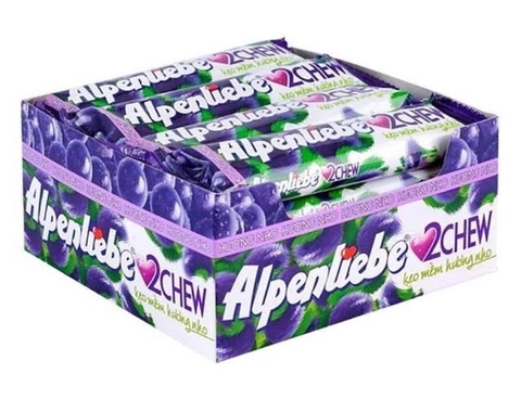 Kẹo thỏi Alpenliebe kem mềm hương Nho/24bịch*16
