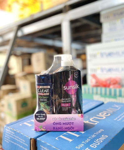 Dầu gội Sunsilk đen 650ml kẹp /8