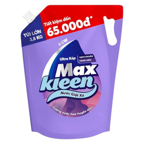 Nước giặt MaxKleen Huyền diệu túi 3,6L/3 túi