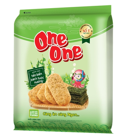 Bánh gạo Tảo biển to One One 155g/22