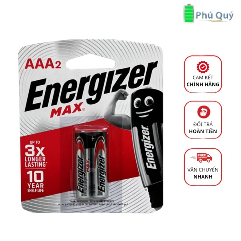 Pin vỉ Energizer AAA/2 cái