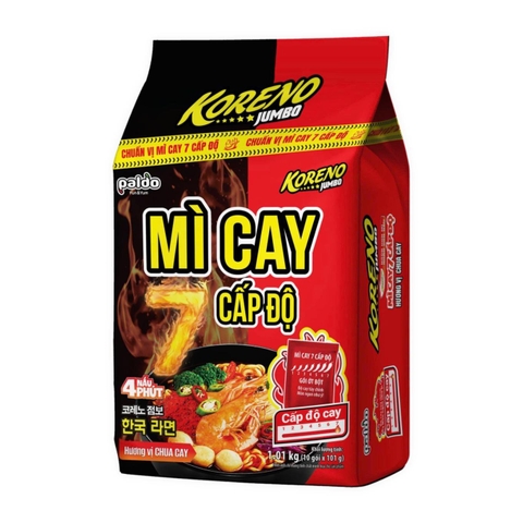 Mỳ Koreno (bịch) cay 7 cấp độ/10*10