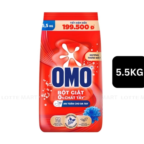 Bột giặt Omo đỏ 5,5kg/3 gói
