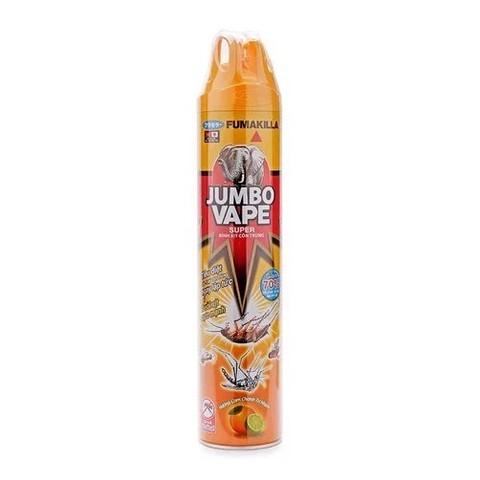Xịt côn trùng Jumbo Vape hương chanh cam 600ml/24 chai