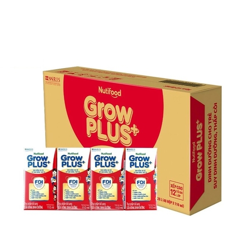 Sữa growplus Nutifood có đường 110ml/48