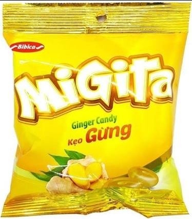 Kẹo gừng Migita (Bibica) 70g/100
