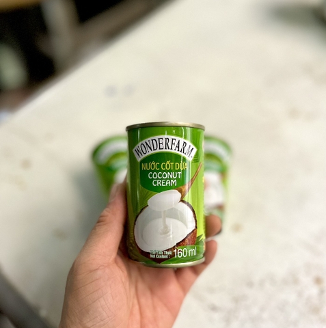 Nước cốt dừa Wonderfarm 165ml/30 lon