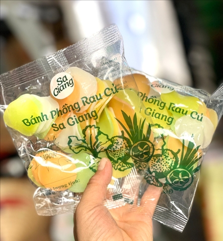 Phồng tôm rau củ Sa Giang 100g/50 gói