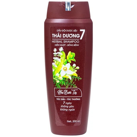 Dầu gội Thái Dương 7 (nâu) 200ml/6 chai