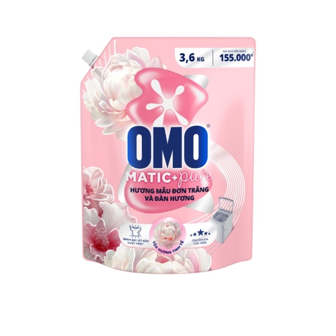 N.giặt Omo cửa trên mẫu đơn&đàn hương 3,6L/4