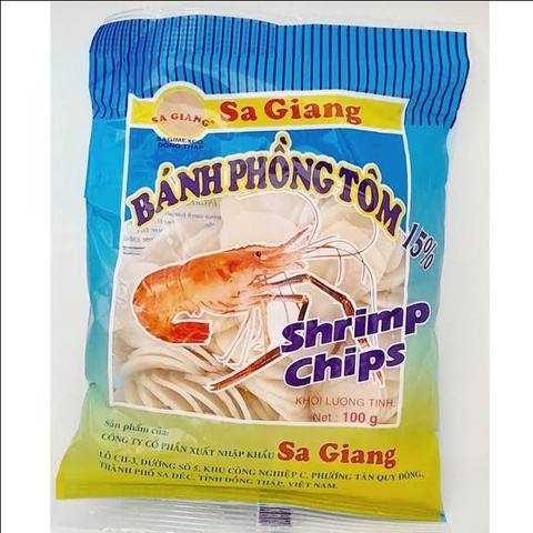 Phồng tôm Sa Giang cánh nhỏ 100g/150 gói