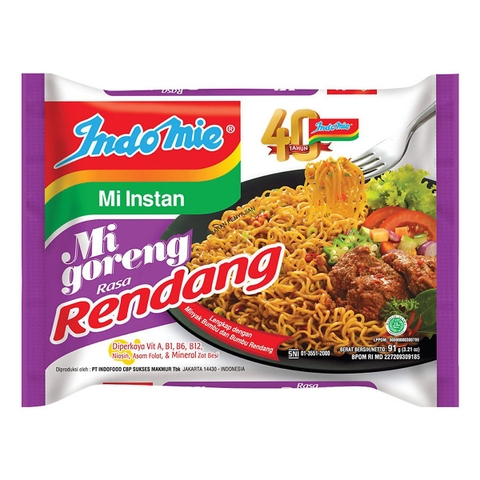 Mỳ xào khô Indomie vị bò cay/40 gói