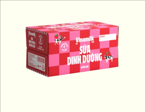 Sữa bịch hương dâu Vinamilk 220ml/48