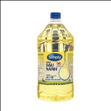 Dầu ăn Simply đậu nành can 2L/6