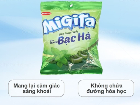 Kẹo bạc hà Migita (Bibica) 70g/100
