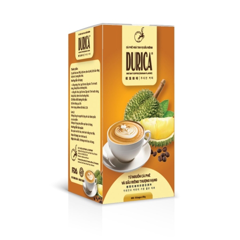 Cafe hòa tan sầu riêng Durica 200g/10 gói