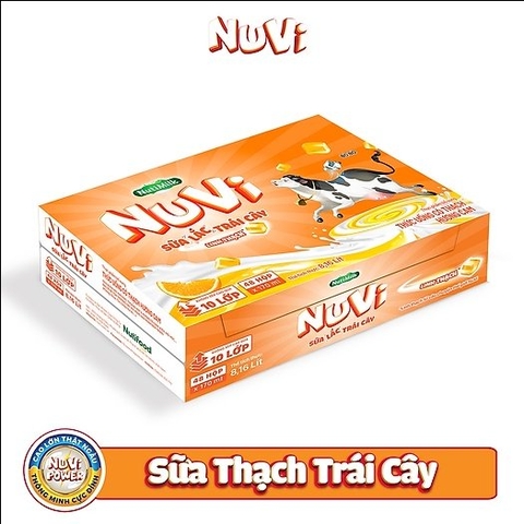 Sữa thạch Nuvi vị cam 180ml/12 vỉ/4 hộp