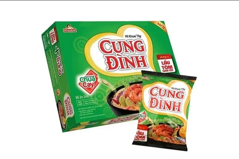 Mỳ cung đình xanh - lẩu tôm chua cay 79g/30