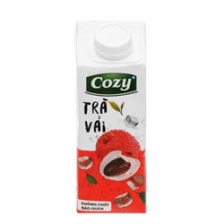 Trà nước cozy vải hộp giấy nắp vặn/6 lốc