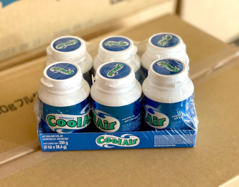 Kẹo cao su CoolAir hàng lọ 58,4g/6 lọ