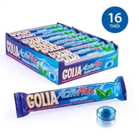 Kẹo thỏi Golia ActivPlus bạc hà/24bị*16