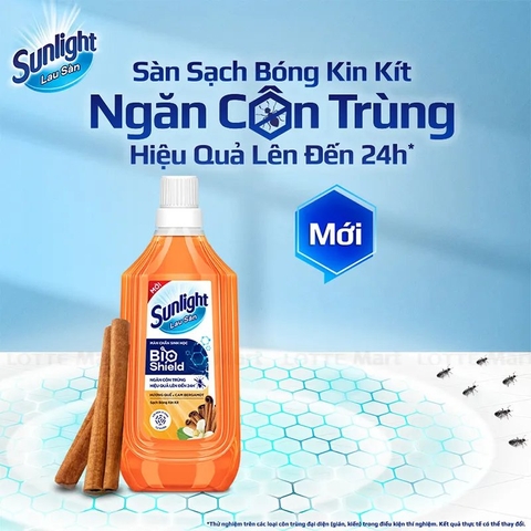 Nước lau sàn Sunlight quế/hương Lavender 1L/12
