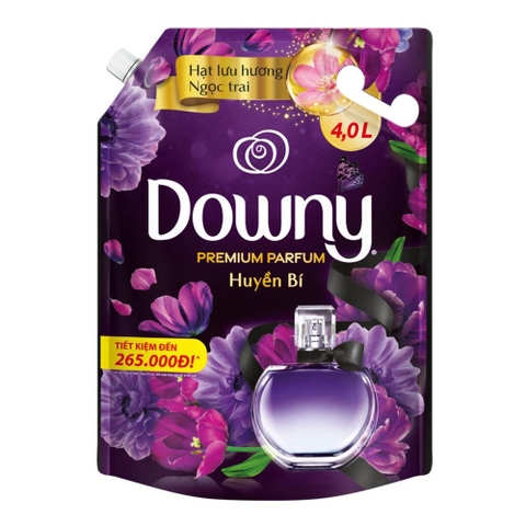 Nước xả Downy túi đen huyền bí 4L/4 túi