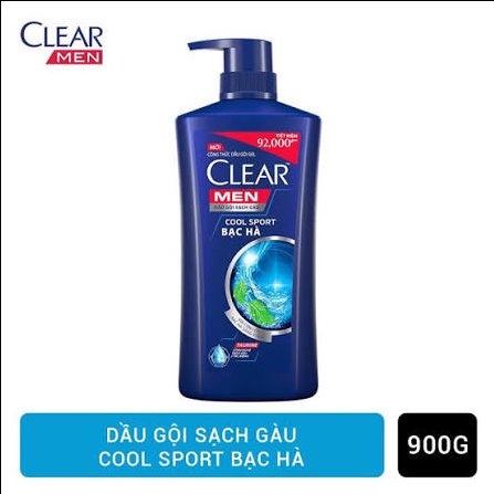 Dầu gội Clear Men BH 900ml/8