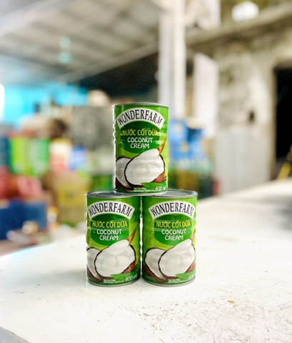 Nước cốt dừa Wondefarm 400ml/24 lon